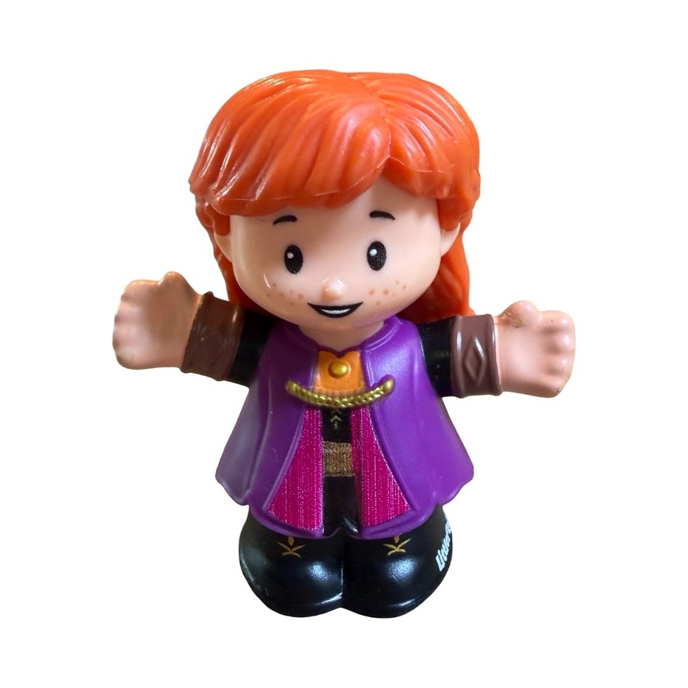 Fisher-Price Little People Disney Frozen 2 Anna Figure Purple Cape Toy